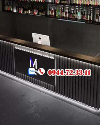 Quầy bar trà sữa chữ L SP 3964